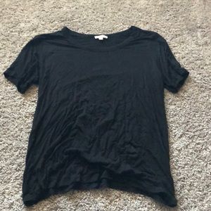 Luxe black basic tee